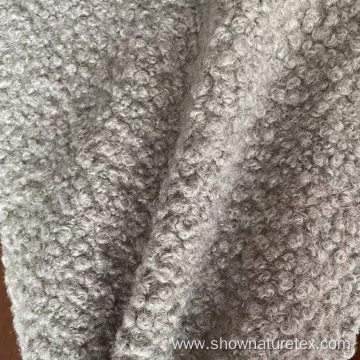 Shrinkproof Thick Knit Crepe Boiled Wool Fabric